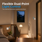 Type 86 -Powered Wireless Remote Light Switch Panel Wire-Free Stick-On Kinetic Rocker Wall Switch