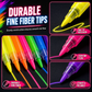 6-Piece UV Neon Highlighter Markers